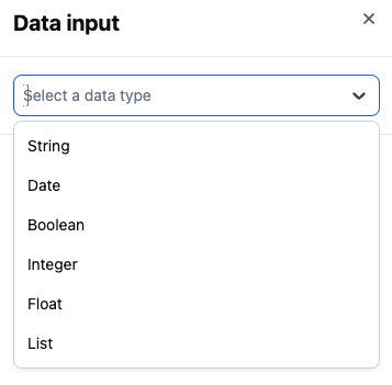 Trigger input types